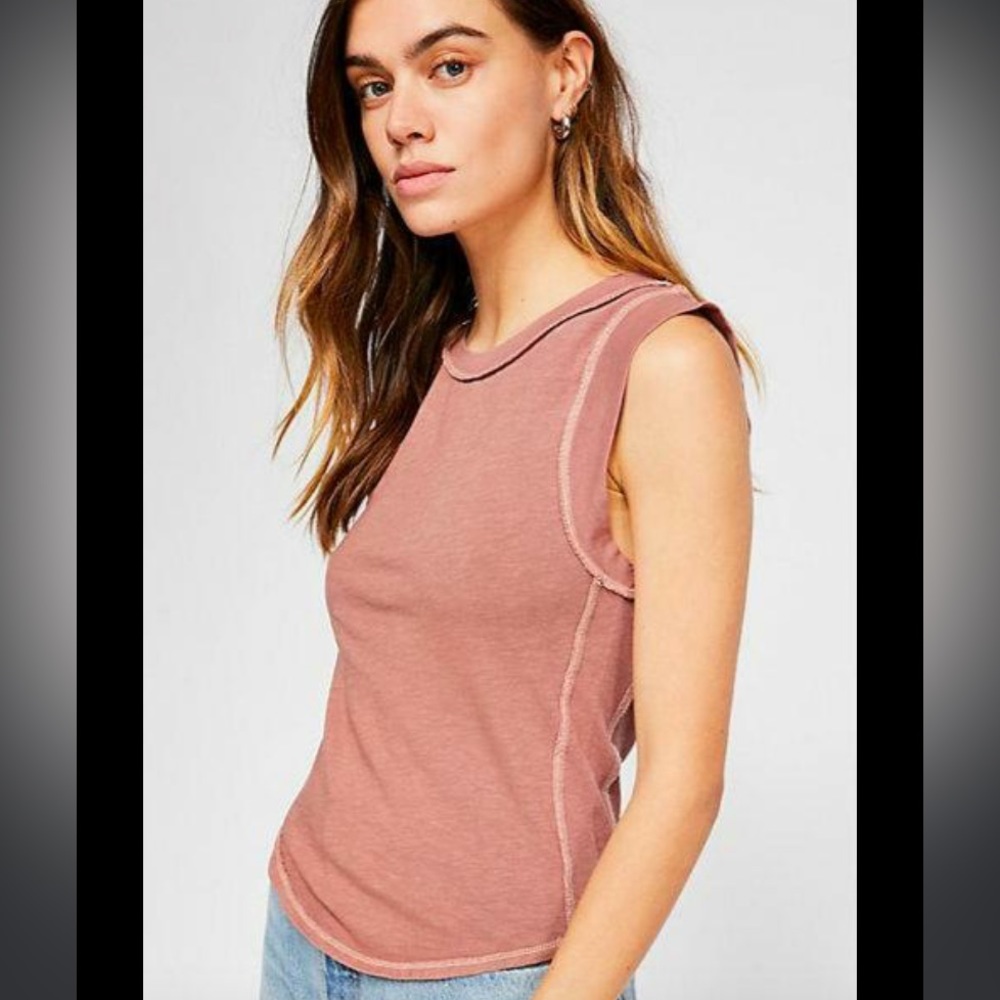 NOT FOR SALE Free People We The Free Go To Tank Top Vest -Barbie Pink ✨